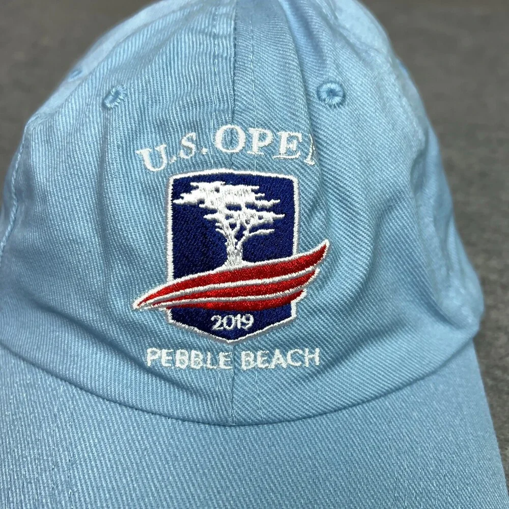 US Open Mens Hat Cap‎ Adjustable Blue Golf Pebble Beach 2019 Dad Cotton Casual